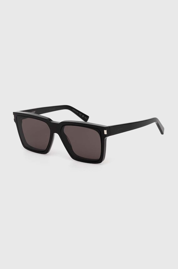 Солнцезащитные очки Saint Laurent прямоугольные чёрный SL.610