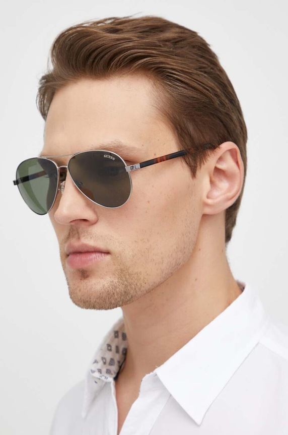 Guess okulary przeciwsłoneczne GU8279.5808N srebrny AA00