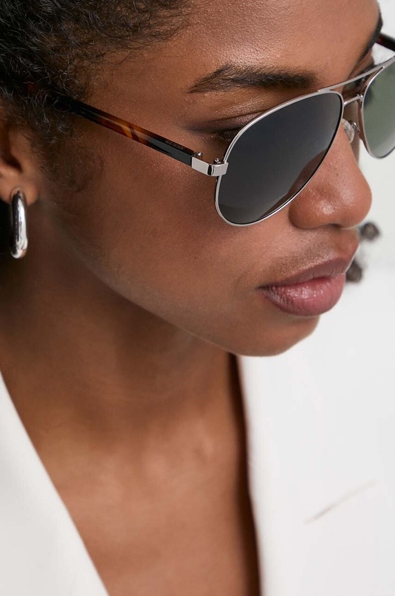 Guess okulary przeciwsłoneczne srebrny GU8279.5808N