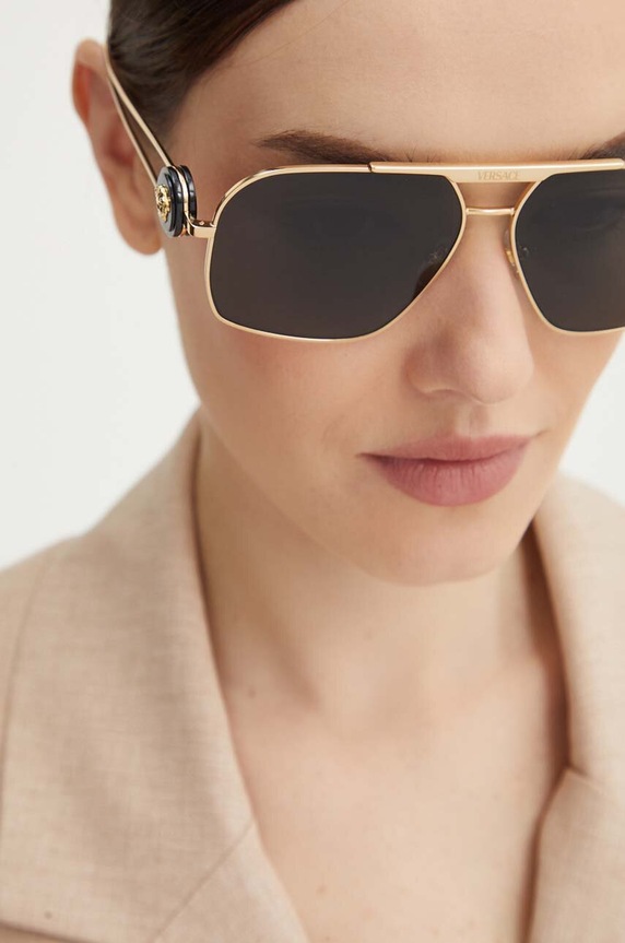 Versace okulary przeciwsłoneczne 0VE2269 czarny AA00