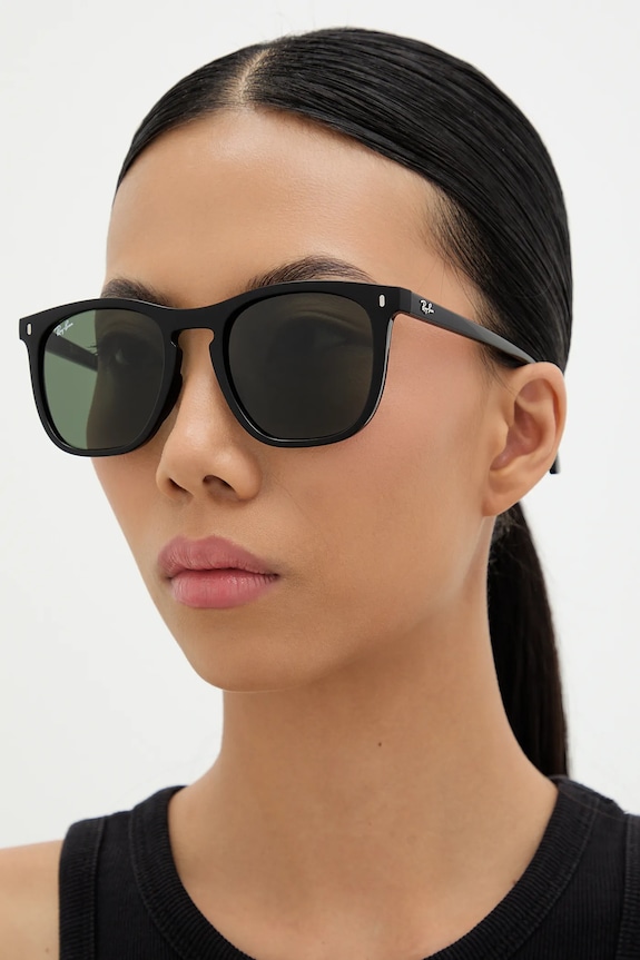 Ray-Ban okulary przeciwsłoneczne 0RB2210 czarny AA00