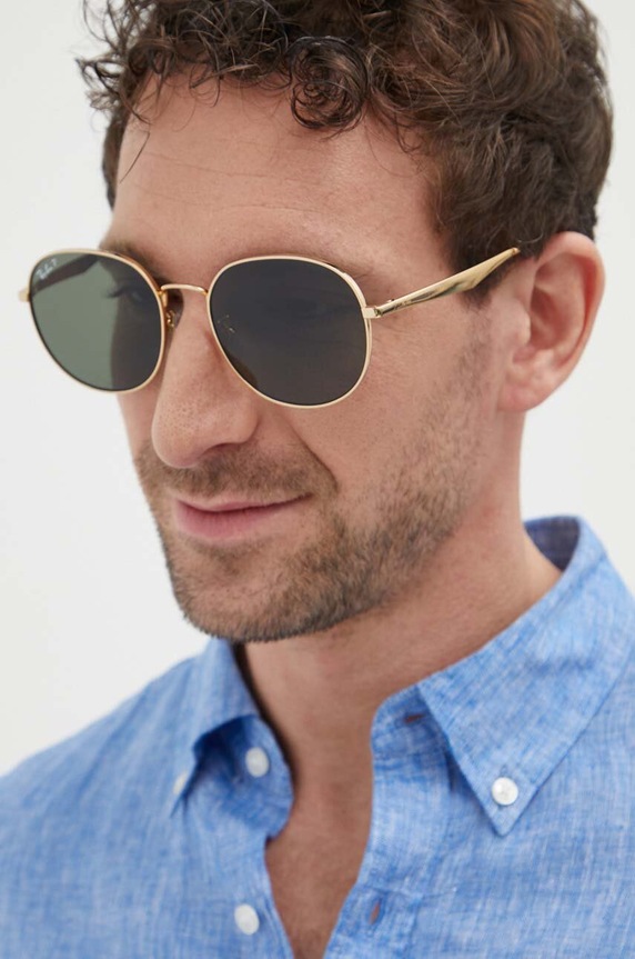 Akcesoria Ray-Ban okulary przeciwsłoneczne 0RB3727D złoty