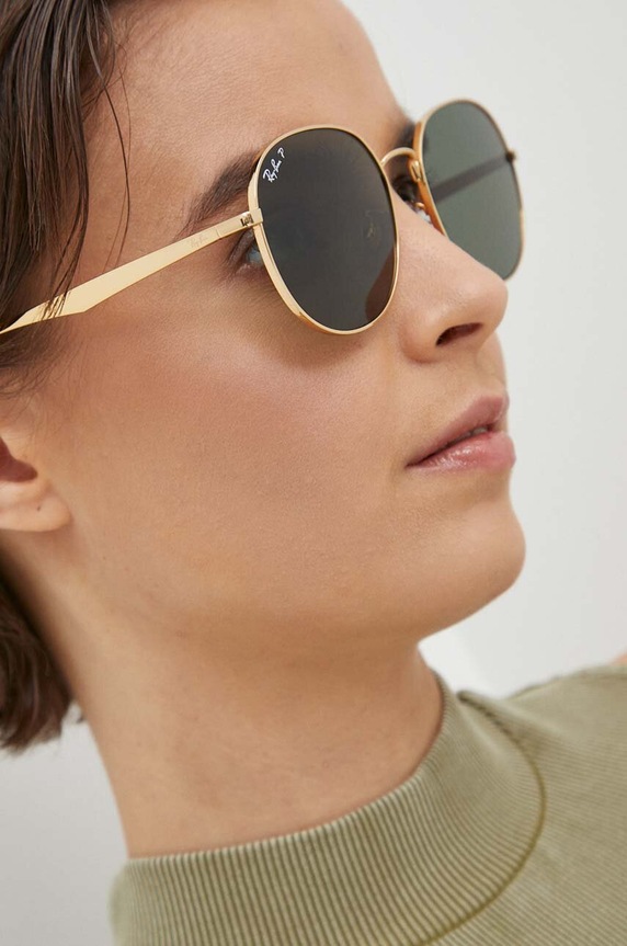 Ray-Ban okulary przeciwsłoneczne złoty 0RB3727D