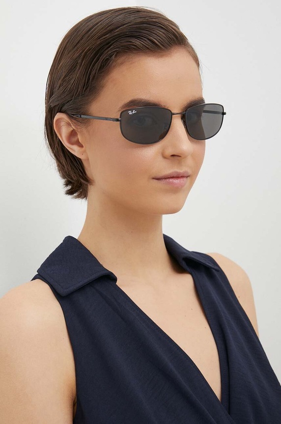 Ray-Ban okulary przeciwsłoneczne 0RB3732 czarny AA00