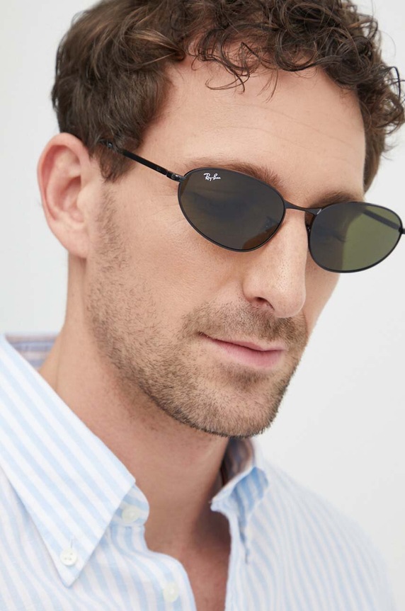 Ray-Ban okulary przeciwsłoneczne jednolita czarny 0RB3734