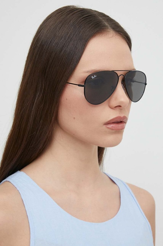 Ray-Ban okulary przeciwsłoneczne 0RB3825 czarny AA00