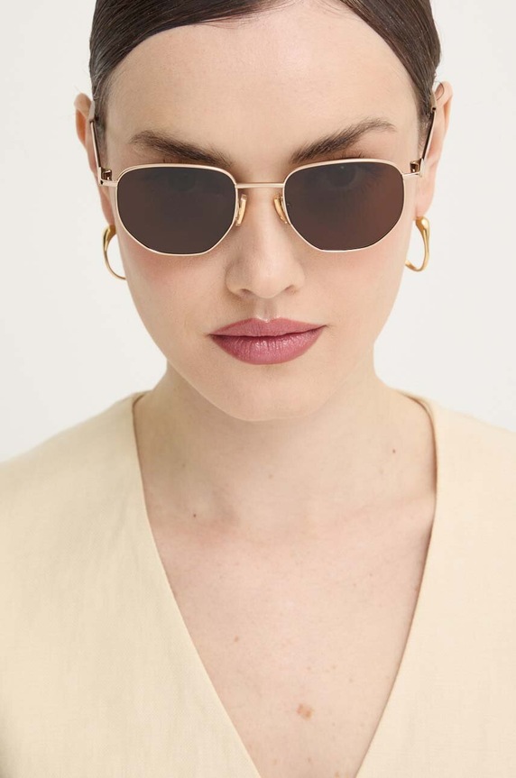 Doplnky Slnečné okuliare Bottega Veneta BV1301S zlatá