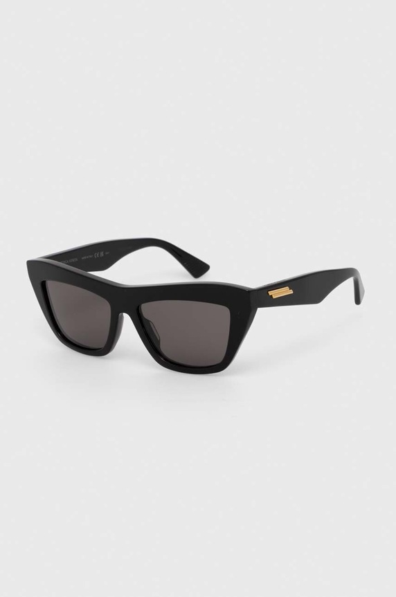 Bottega Veneta okulary przeciwsłoneczne jednolita czarny BV1121S