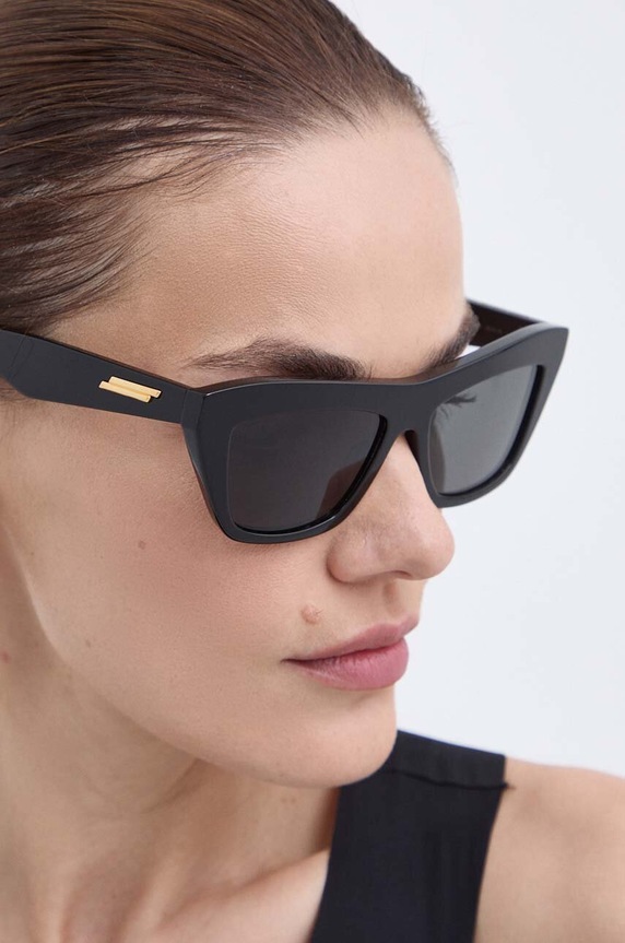 Bottega Veneta okulary przeciwsłoneczne BV1121S czarny