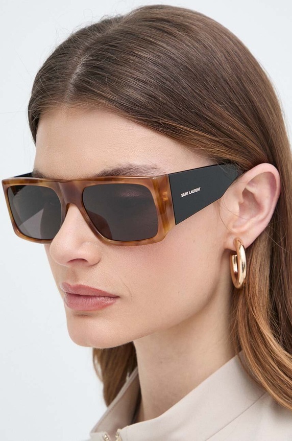 Doplňky Sluneční brýle Saint Laurent SL.635.ACETATE hnědá