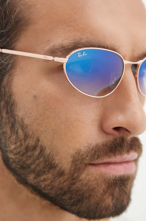 Akcesoria Ray-Ban okulary przeciwsłoneczne 0RB3734.92023F złoty