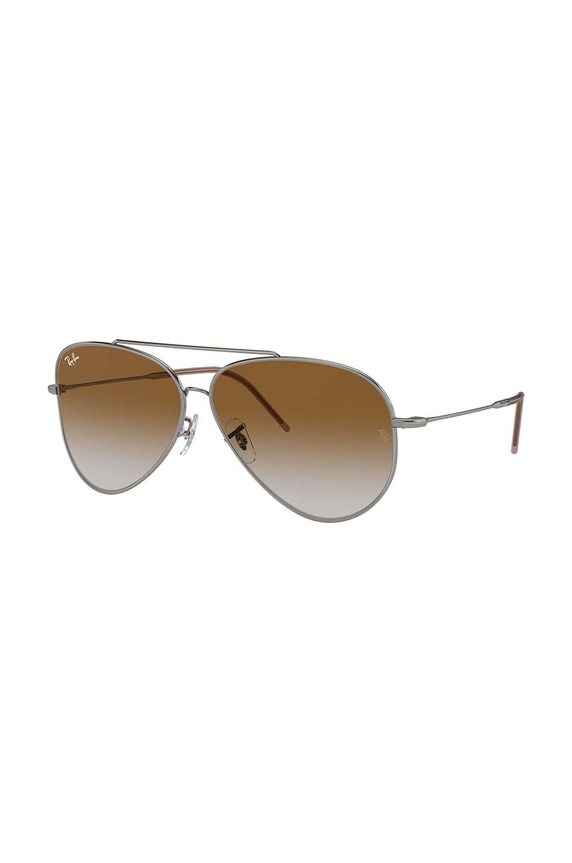 Ray-Ban okulary przeciwsłoneczne AVIATOR REVERSE 0RBR0101S.004.CB srebrny AA00