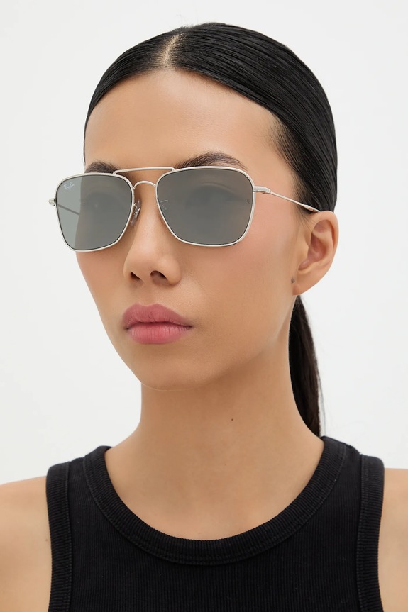 Akcesoria Ray-Ban okulary przeciwsłoneczne CARAVAN REVERSE 0RBR0102S.003.GS srebrny