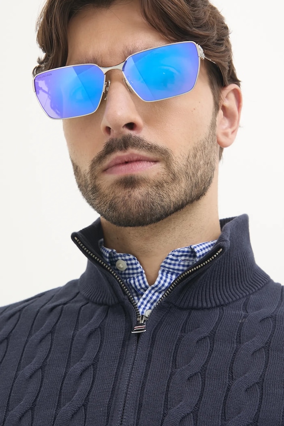 Balenciaga okulary przeciwsłoneczne BB0374SK srebrny AA00