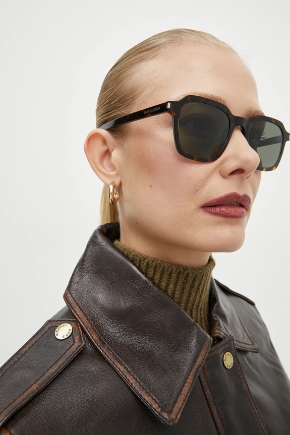 Сонцезахисні окуляри Saint Laurent SL.715.SLIM коричневий AA00