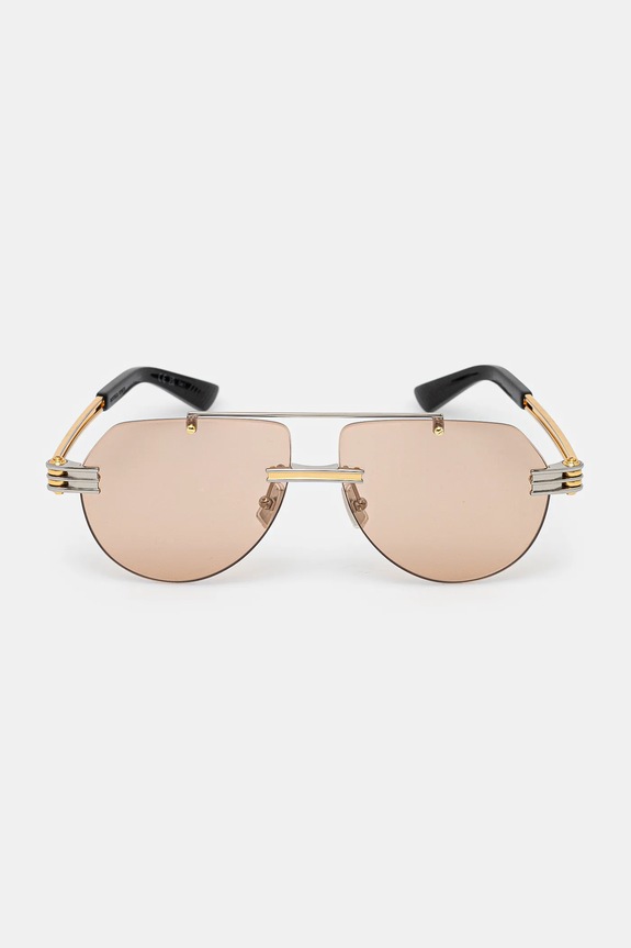 Bottega Veneta ochelari argintiu BV1342S