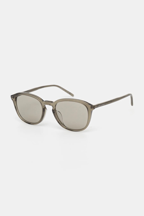 Saint Laurent okulary gładka z detalem brązowy SL.782/K