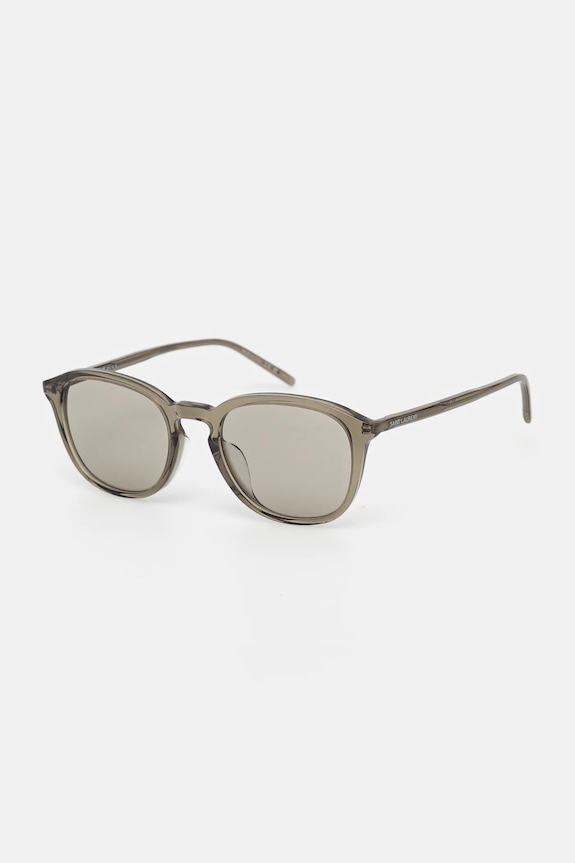 Saint Laurent okulary gładka z detalem brązowy SL.782/K