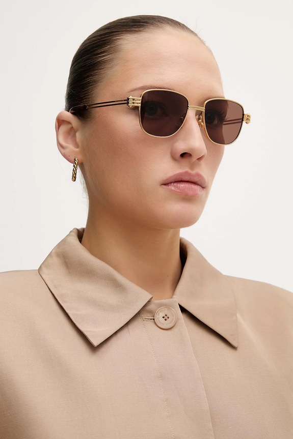 Akcesoria Bottega Veneta okulary BV1380S złoty