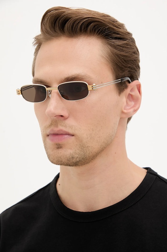 Bottega Veneta occhiali da vista BV1381S argento AA00