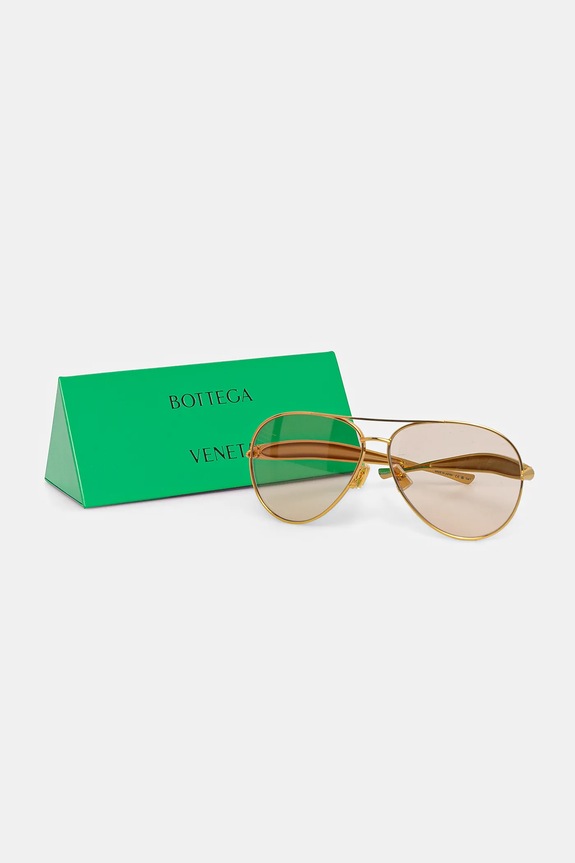 Bottega Veneta okulary złoty BV1305S