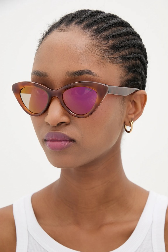 Akcesoria Guess okulary przeciwsłoneczne GU00137.5053C brązowy