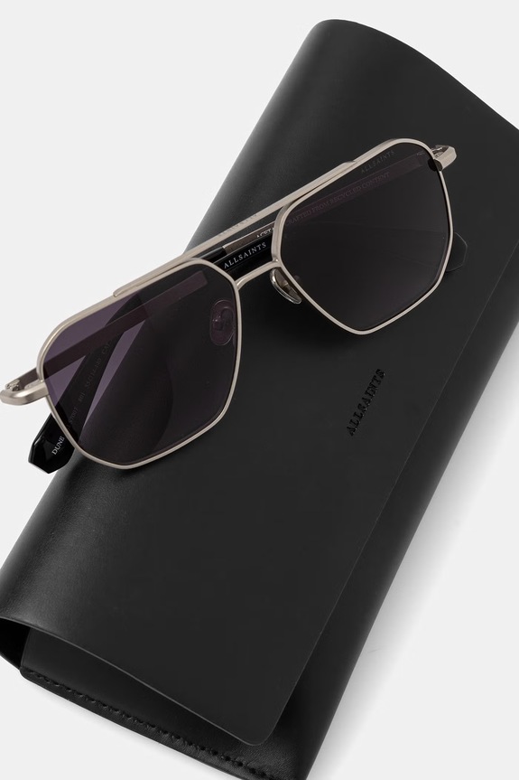 AllSaints slnečné okuliare Dune strieborná ALS7007