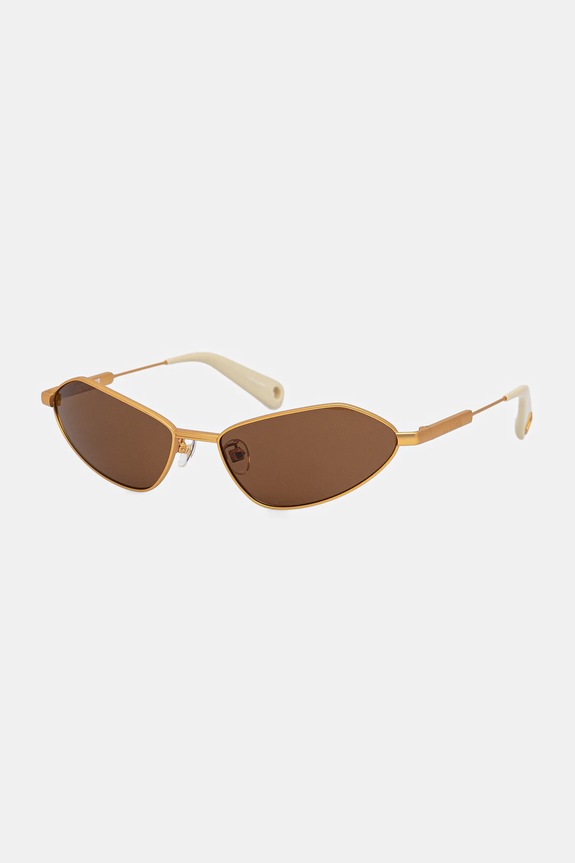 Jacquemus okulary przeciwsłoneczne BAMBINO jednolita złoty JAC68C1SUN