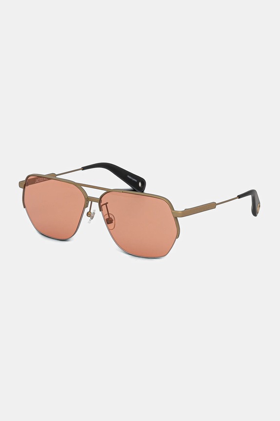 Jacquemus okulary przeciwsłoneczne AVIADOR jednolita różowy JAC67C5SUN