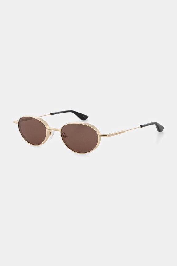 Солнцезащитные очки Alexander McQueen круглые золотой AM0523S