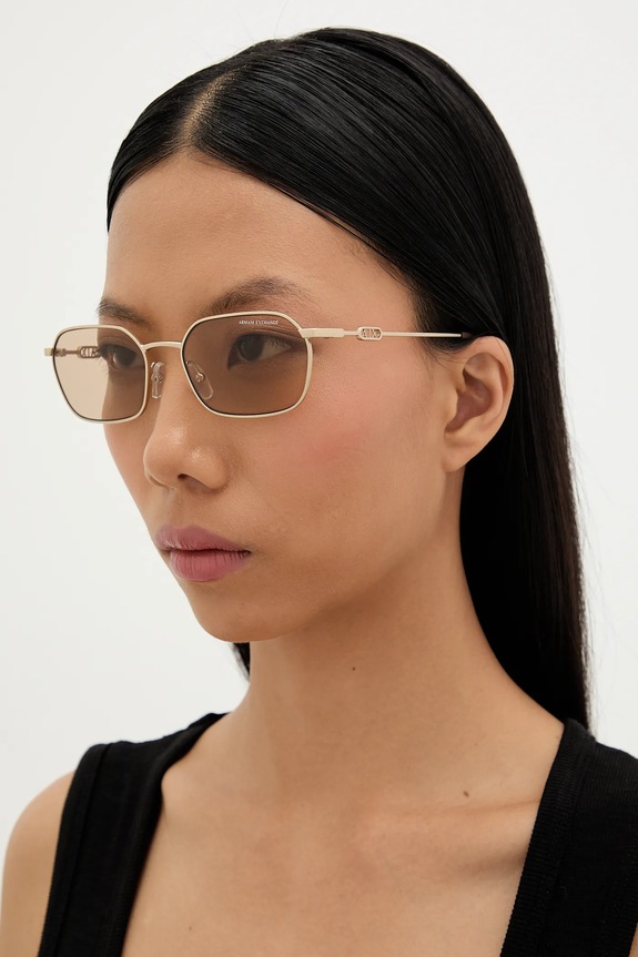 Akcesoria Armani Exchange okulary przeciwsłoneczne 0AX2056S złoty