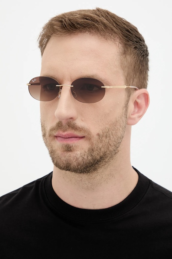 Ray-Ban okulary przeciwsłoneczne 0RB3767 złoty AA00