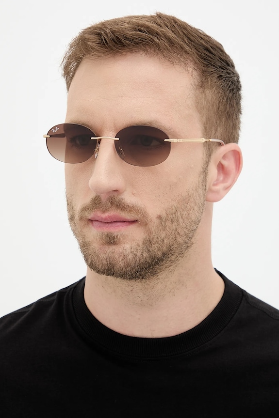 Ray-Ban okulary przeciwsłoneczne 0RB3767 złoty AA00