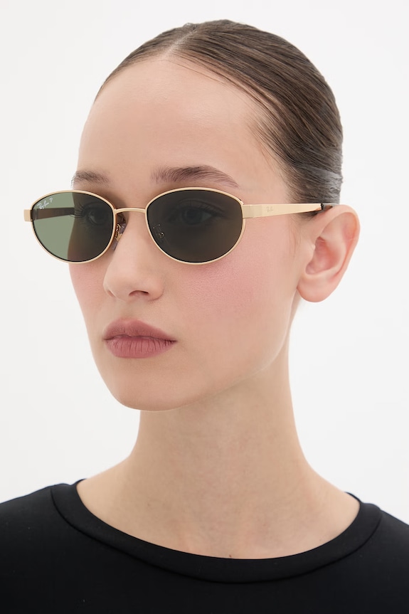 Ray-Ban slnečné okuliare 0RB3774D zlatá AA00