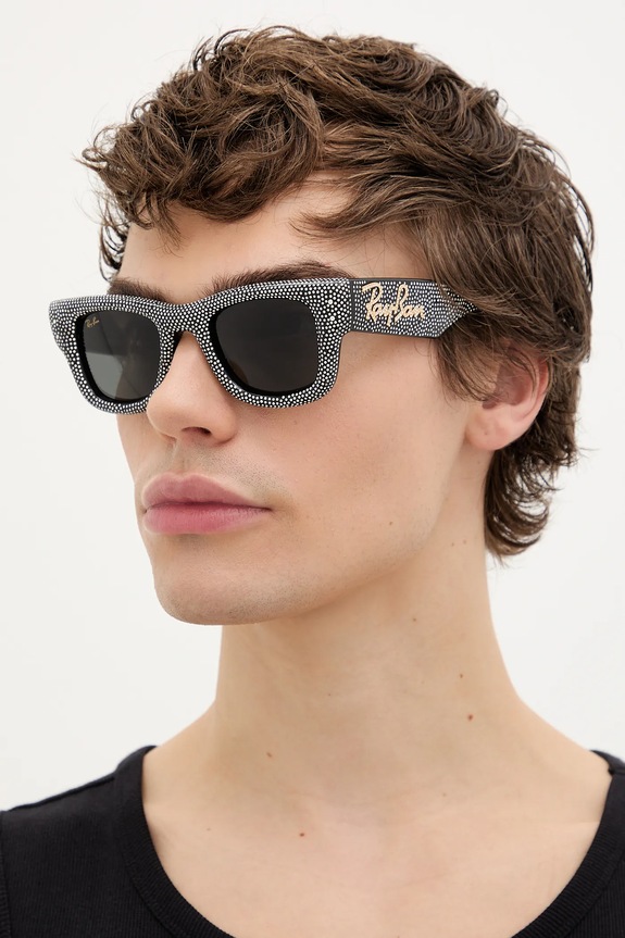 Ray-Ban okulary przeciwsłoneczne 0RB4940BP srebrny AW25