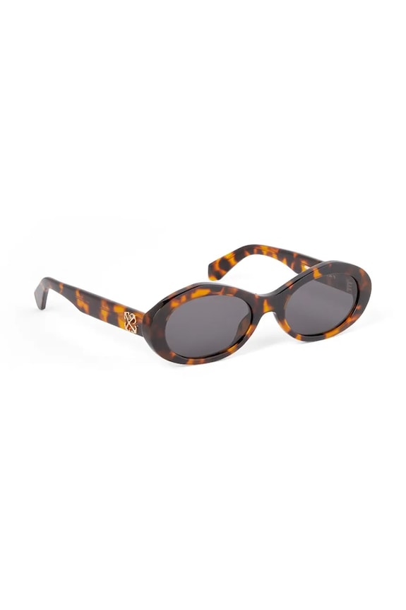 Off-White okrúhle slnečné okuliare hnedá OERI13G.556007
