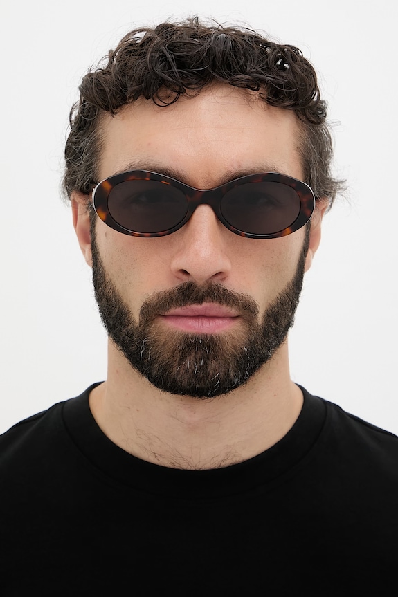 Off-White okrúhle slnečné okuliare OERI13G.556007 hnedá
