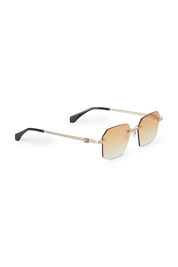 Palm Angels ochelari de soare pătrați aur PERI10G.567622