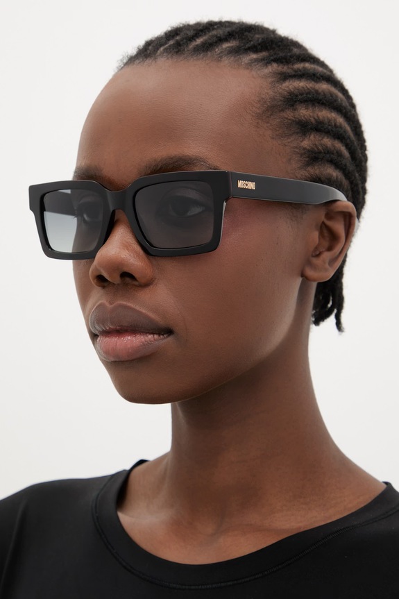 Akcesoria Moschino okulary przeciwsłoneczne wayfarer MOS214/S czarny