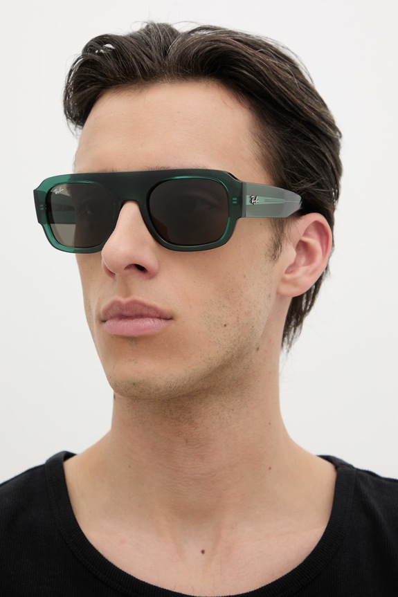 Ray-Ban okulary przeciwsłoneczne jednolita zielony 0RB2218