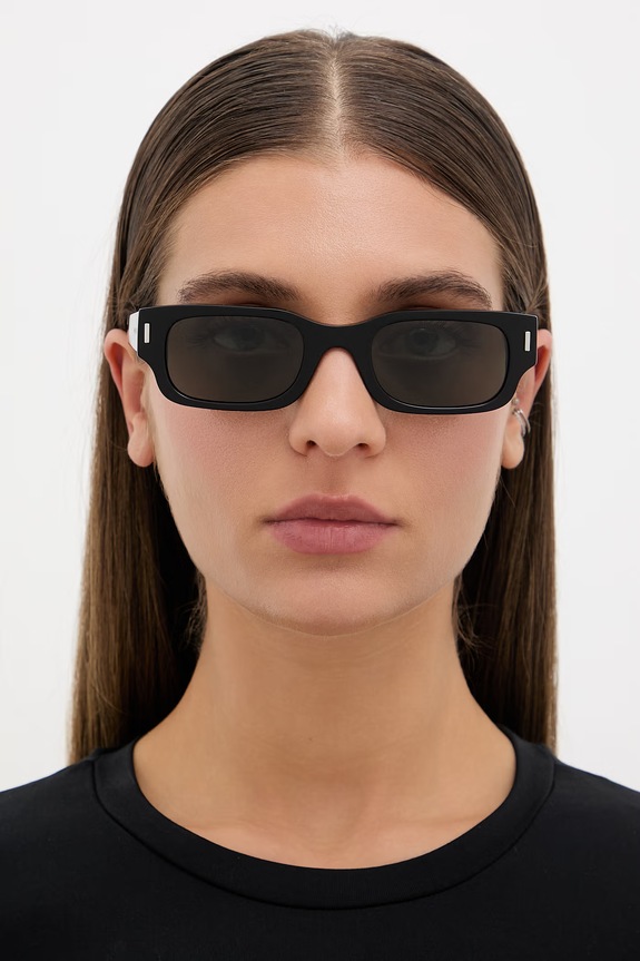 Alexander McQueen okulary przeciwsłoneczne AM0549S czarny