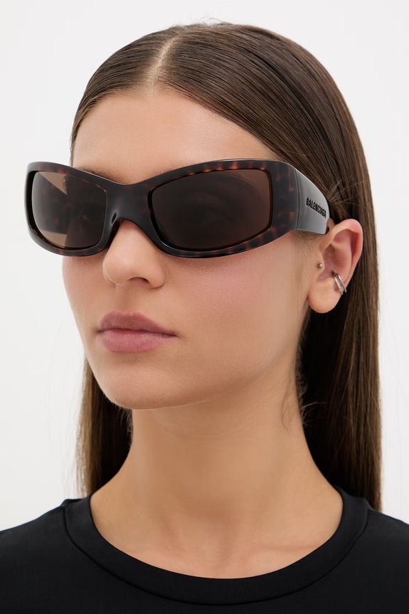 Balenciaga okulary przeciwsłoneczne BB0461S brązowy AA00