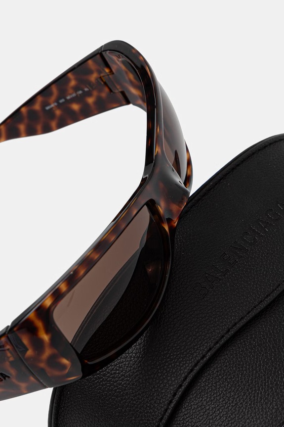 Balenciaga okulary przeciwsłoneczne brązowy BB0461S