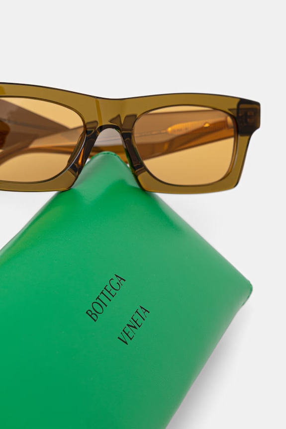 Bottega Veneta okulary przeciwsłoneczne zielony BV1457S