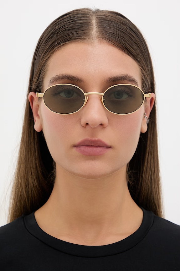 Bottega Veneta okulary przeciwsłoneczne BV1470S złoty