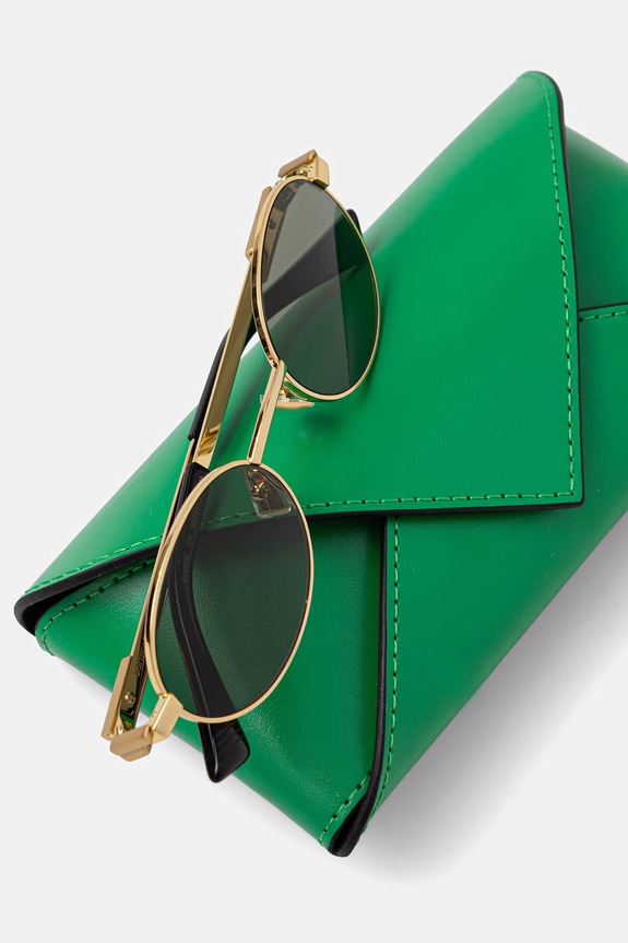 Bottega Veneta okulary przeciwsłoneczne złoty BV1470S