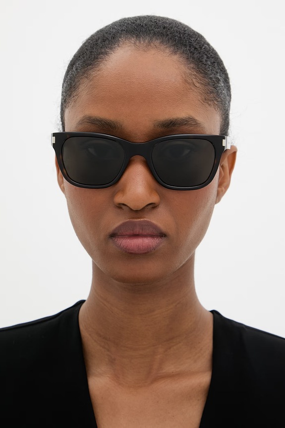 Saint Laurent okulary przeciwsłoneczne kwadratowe SL.874 brązowy