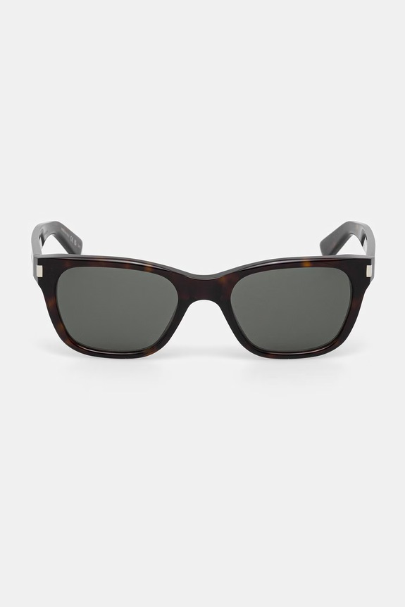 Akcesoria Saint Laurent okulary przeciwsłoneczne kwadratowe SL.874 brązowy