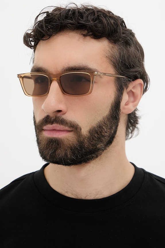 Saint Laurent okulary przeciwsłoneczne SL.890.BETTY.THIN brązowy AA00