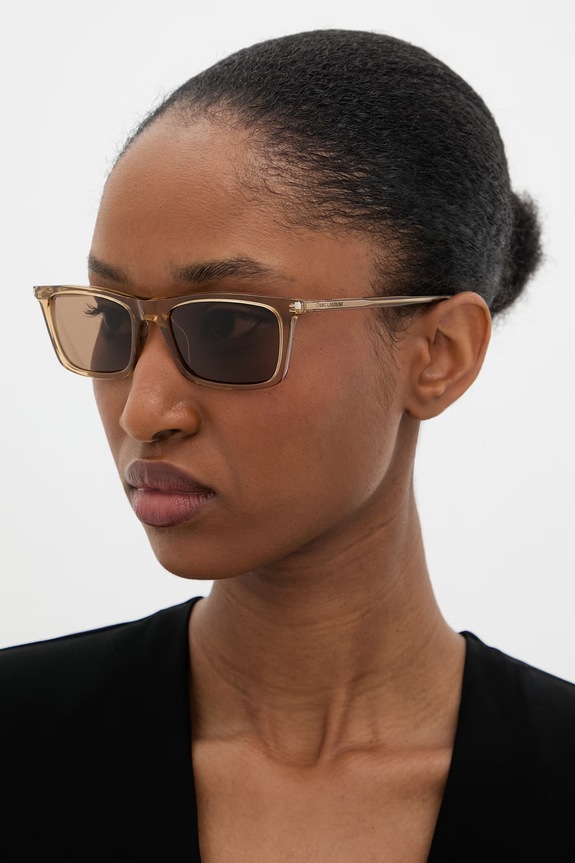 Akcesoria Saint Laurent okulary przeciwsłoneczne SL.890.BETTY.THIN brązowy